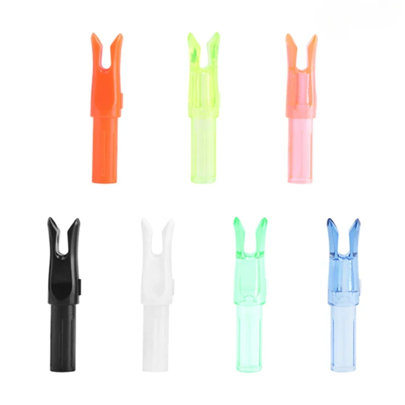 

50pcs Rapid Shooting Arrow Nocks ID6.2mm Wide Open Angle Arrow Nock Carbon Fiberglass Arrow Shaf DIY Archery Accessory