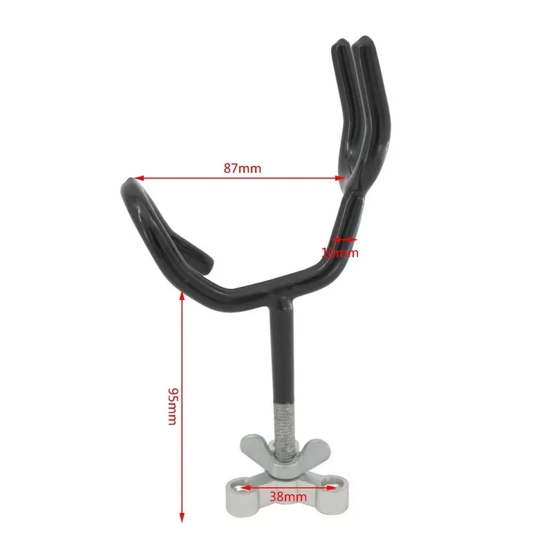 for 20 Degree Angle Dipped Black Fishing Rod Bracket Yacht Sea Fishing Tow Rod Holder Accessories