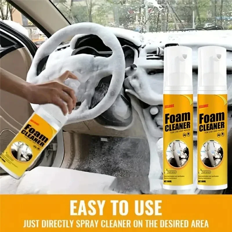 30/100/200/300/600ML Multi-Purpose Foam Cleaner Bubble Cleaner Car Stain Remover Car Interior Wash Maintenance for Auto Home Use