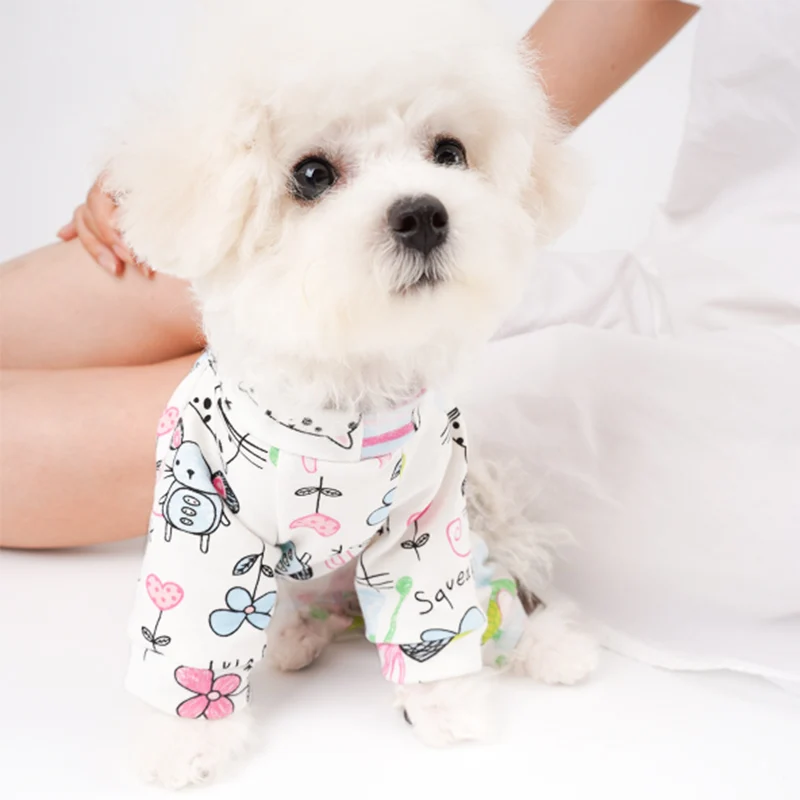 Sweet Pet Dog Jumpsuit Pajama for Small Dogs Shih Tzu Yorkshire Terrier Pajamas Overalls Puppy Cat Clothes Clothing pyjama chien