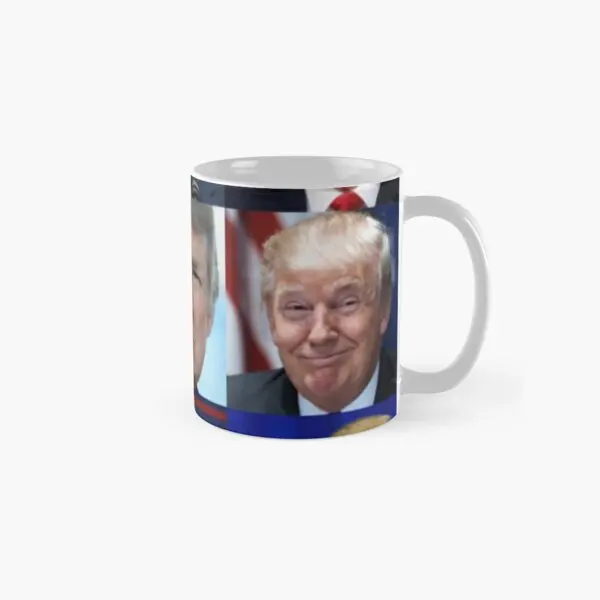 Donald Trump Classic  Mug Image Cup Design Gifts Photo Handle Round Printed Drinkware Picture Coffee Tea Simple