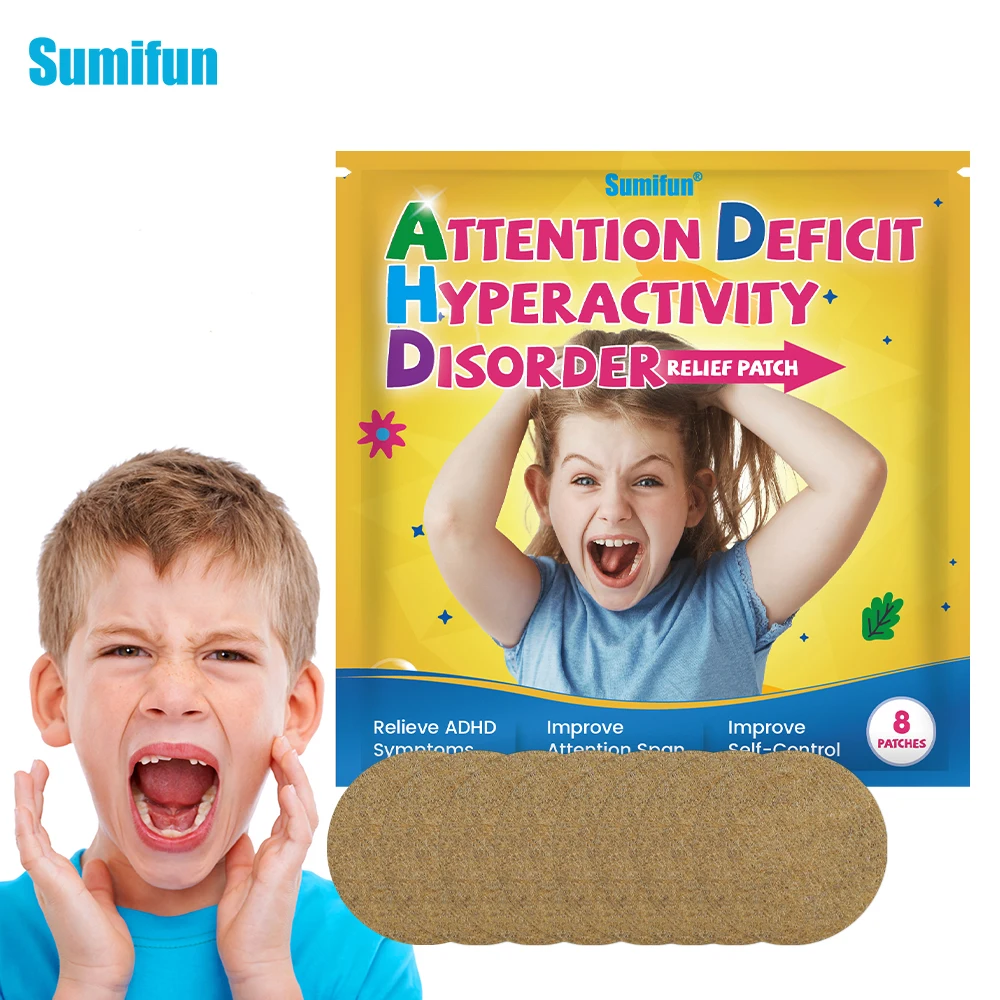 

8-24Pcs Attention Deficit Hyperactivity Plaster Children Kids Focus Attention Decompression Adhd Medicine Patch Medical Health