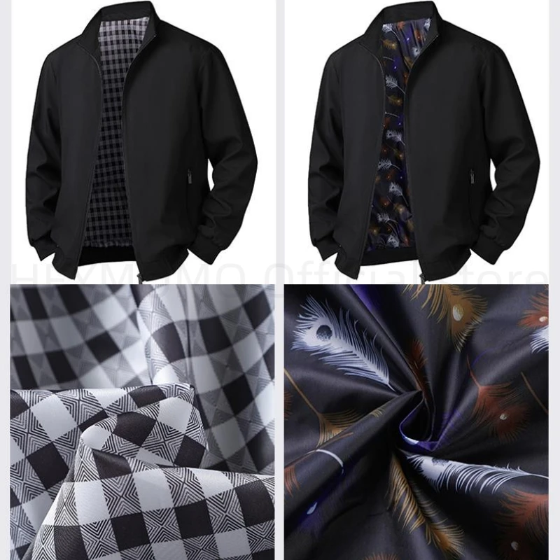 Plus Size 6xl 7xl 8xl Jacket Men Casual Autumn Spring Stand Collar Windbreaker Sport Coat Man Big Size Clothing 140kg Can Wear