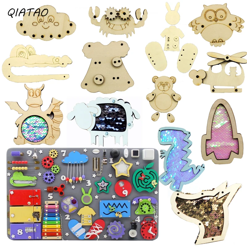 

Деревянная доска Монтессори «сделай сам» для занятий спортом, сдвоенная версия замка, Крокодиловая застежка-молния, Геометрическая детская игрушка