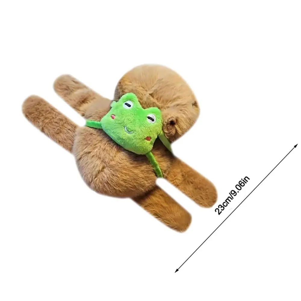 Kreative Plüsch Capybara Slap Armbänder Cartoon Gefüllte Puppen Capybara Slap Armband Huggers Slap Spielzeug für Kinder Geschenk