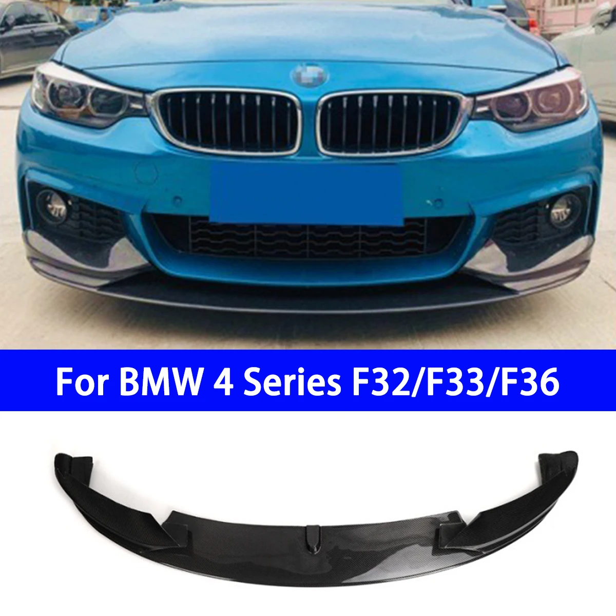 

Suitable for BMW 4 Series F32 F33 F36 Modified Carbon Fiber MP Model Front Lip Front Shovel Spoiler Small Surround