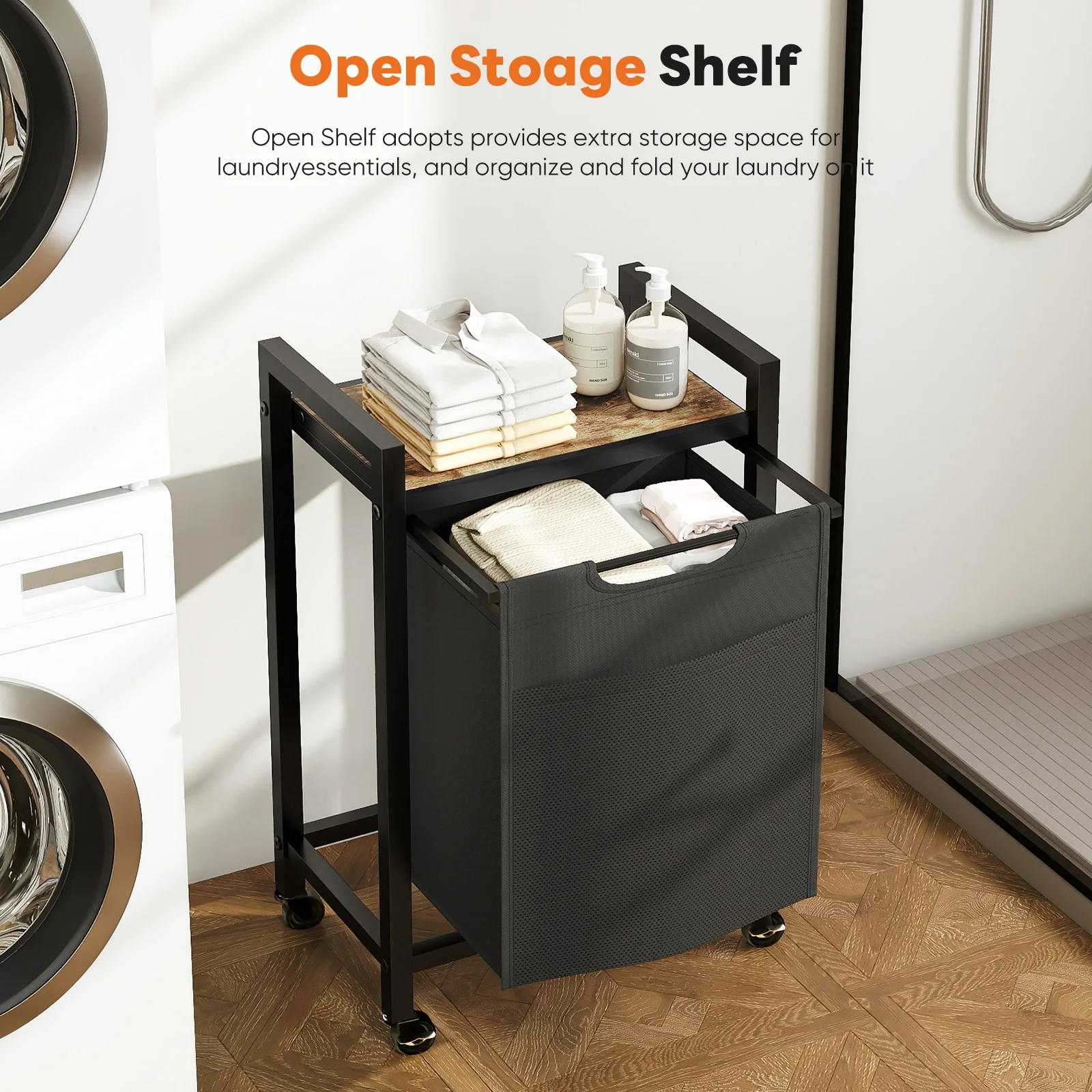 

Шкафы JHK 20IN с передвижными колесами, металлическим каркасом и выдвижными съемными мешками-органайзерами объемом 69 л для одежды и мебели