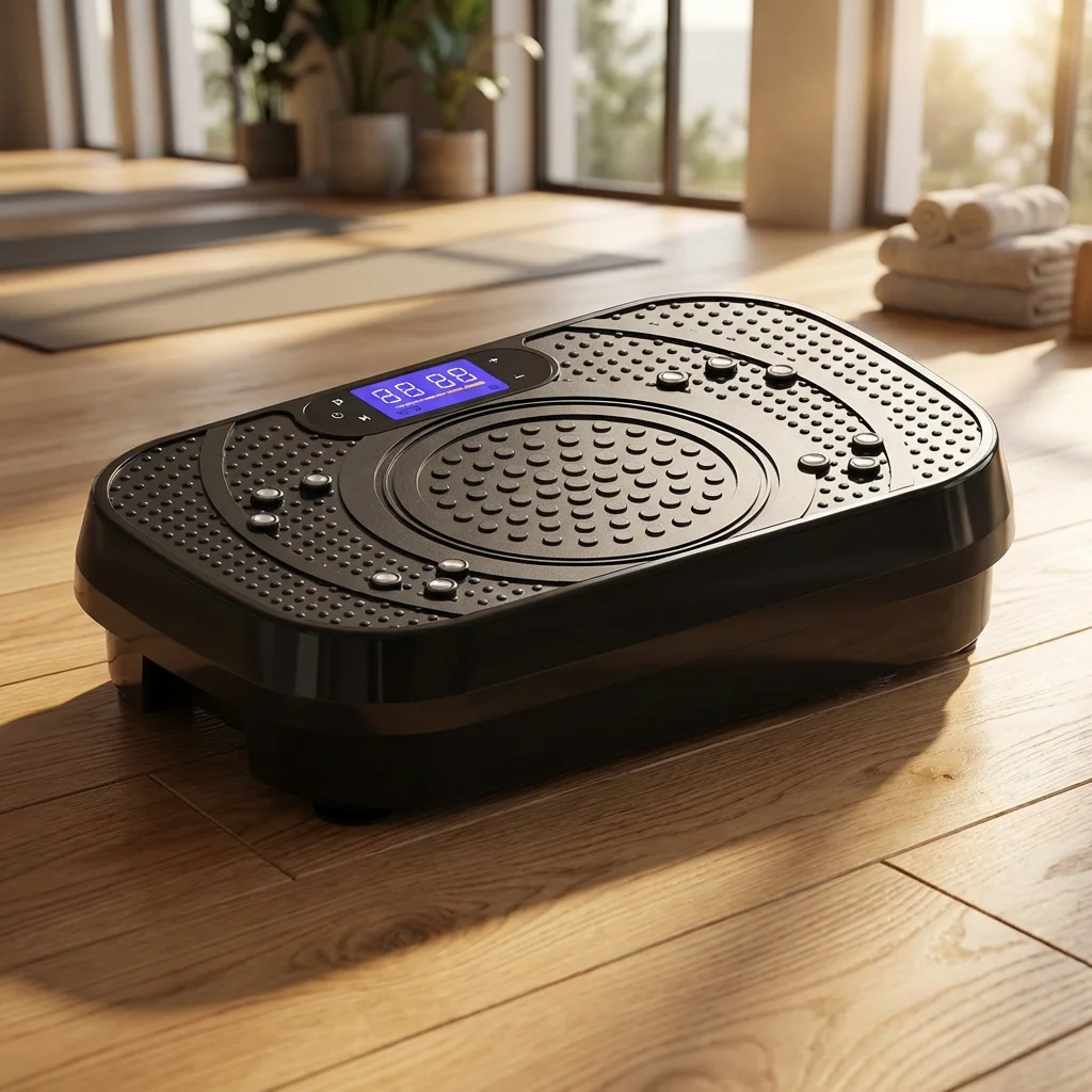 Portable Vibration Plate Exercise Machine Whole Body Fitness Platform Home Workout Muscle Toning Pressure Relief