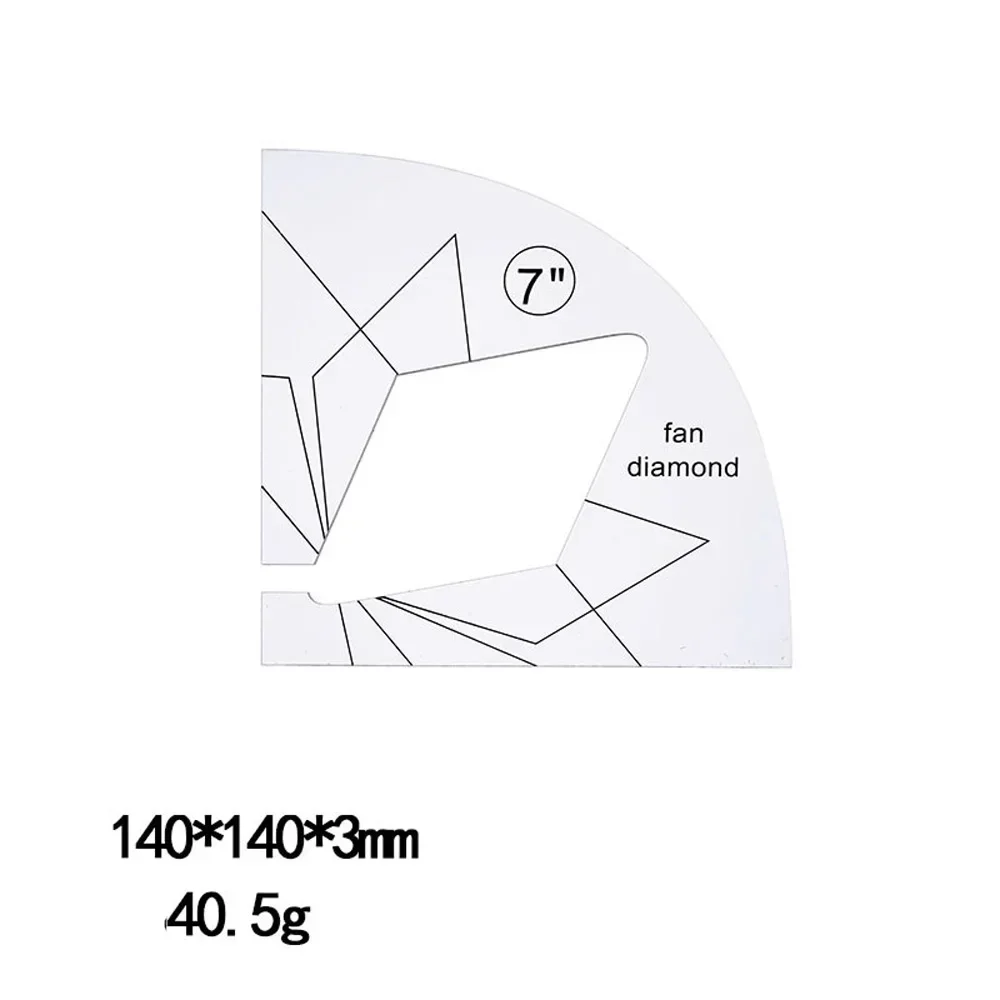 Quilting Tools Patchwork Ruler Templates Set DIY Apparel Sewing Supplies Stencil Styling Tool Acrylic Craft Handmade