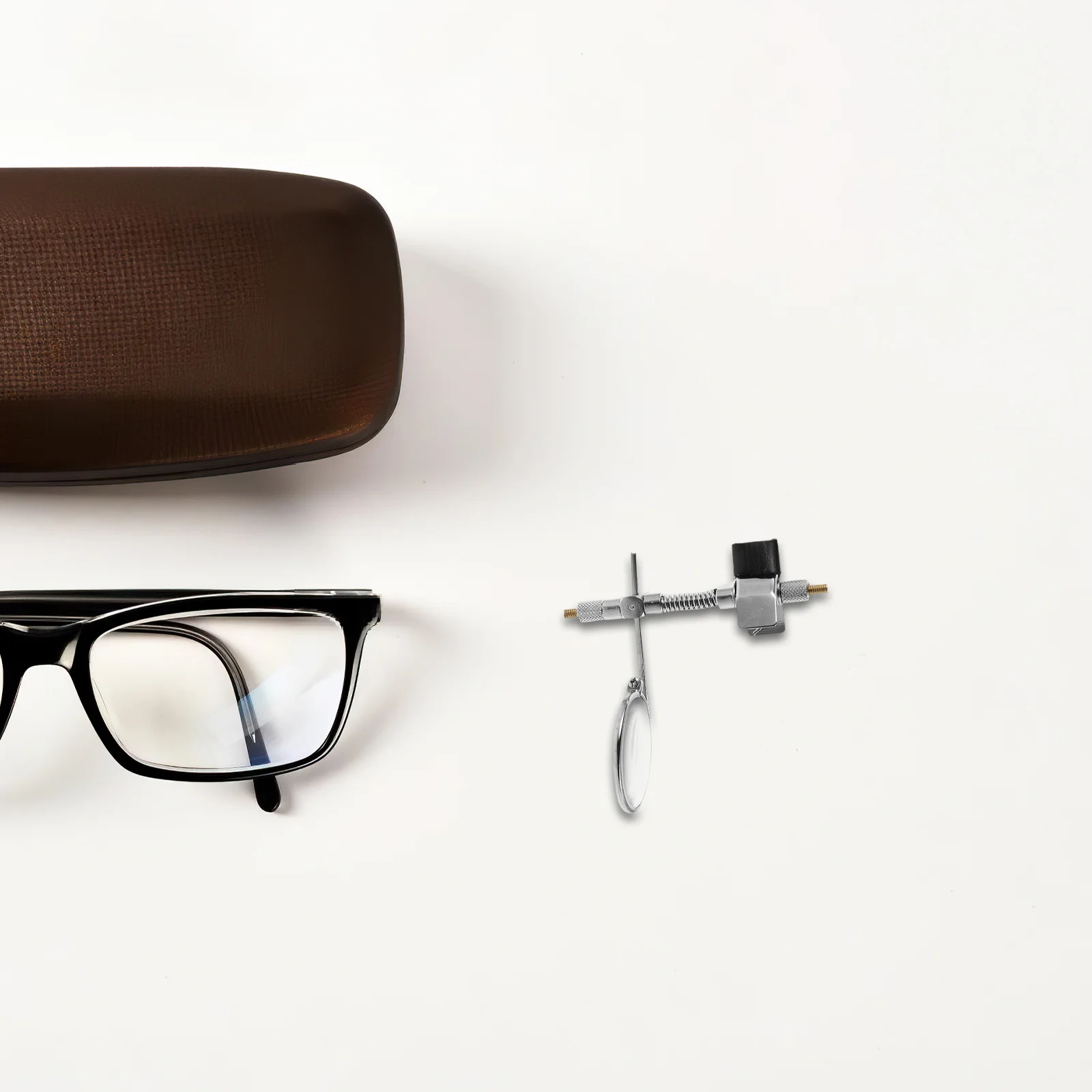 

Magnifying Glass Clip on Reading Glasses Hands Free Lens for Small Print with Strong 3.5x Power Light Weight Eye Wear Aid