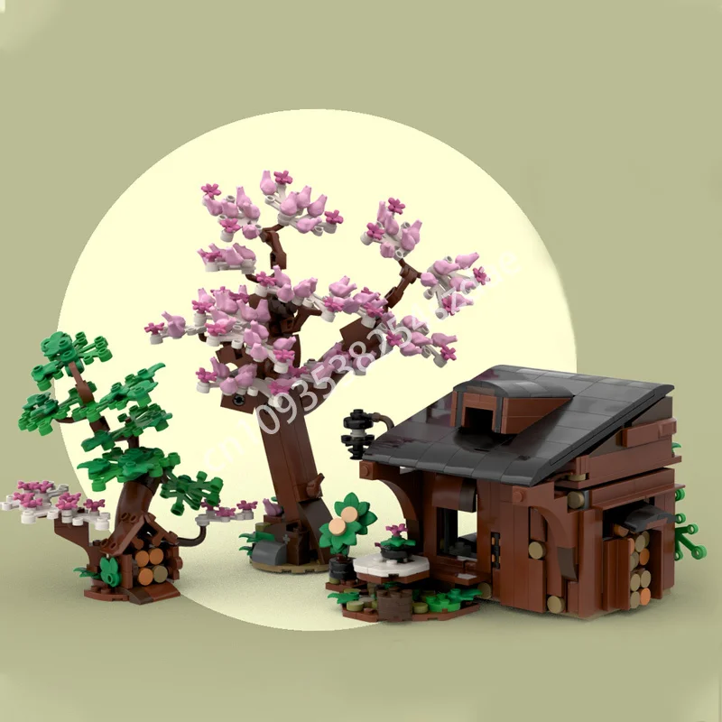 

724 шт. MOC лесной домик, строительные блоки, модель STEM, обучающая рождественская игрушка, подарок, воображение пространства, кирпич, конструкция