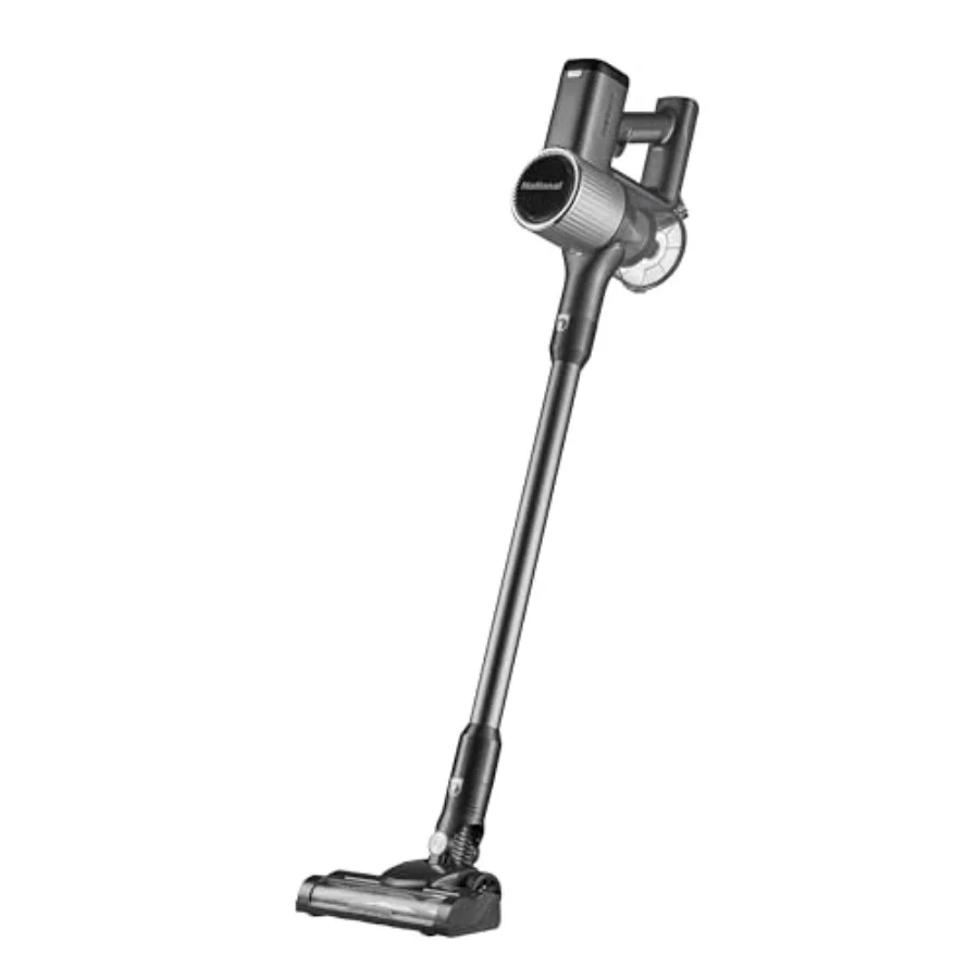 

National NA-870V 2-in-1 Cordless Upright and Handheld Vacuum Cleaner 22kPa Suction 250W Motor 35min Runtime Quiet Washable HEPA