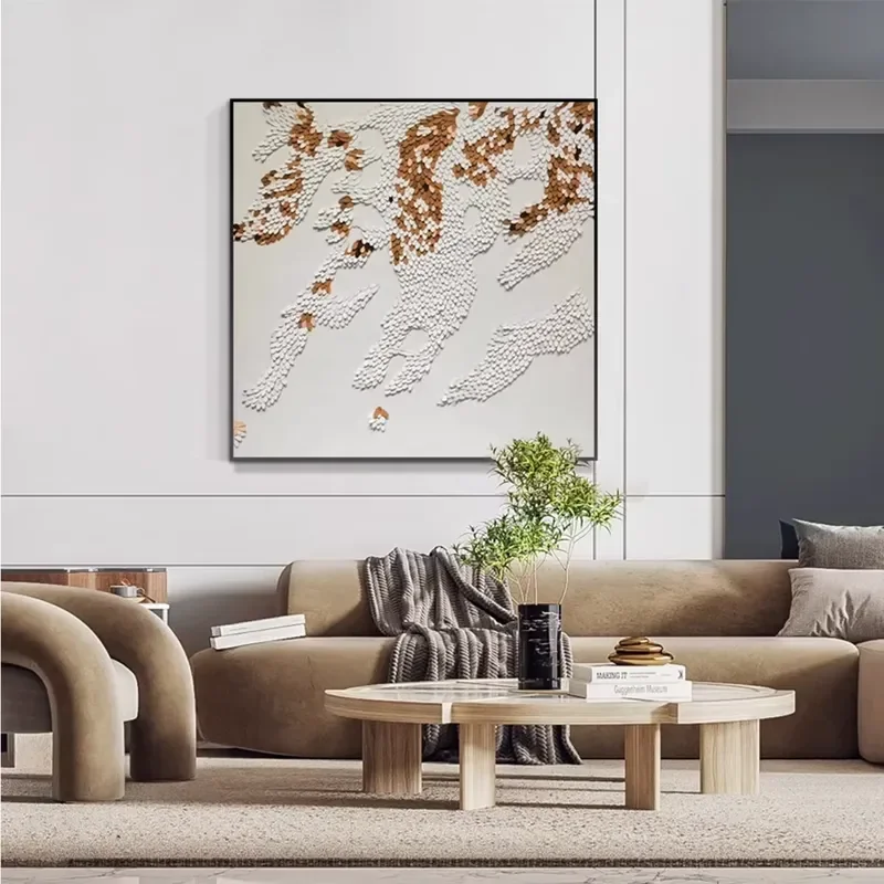 3d Wall Art Decorations Framed Artwork 2025 Multiple Color Leather Material Wall Hangings Home Interior Decor Decorative Art