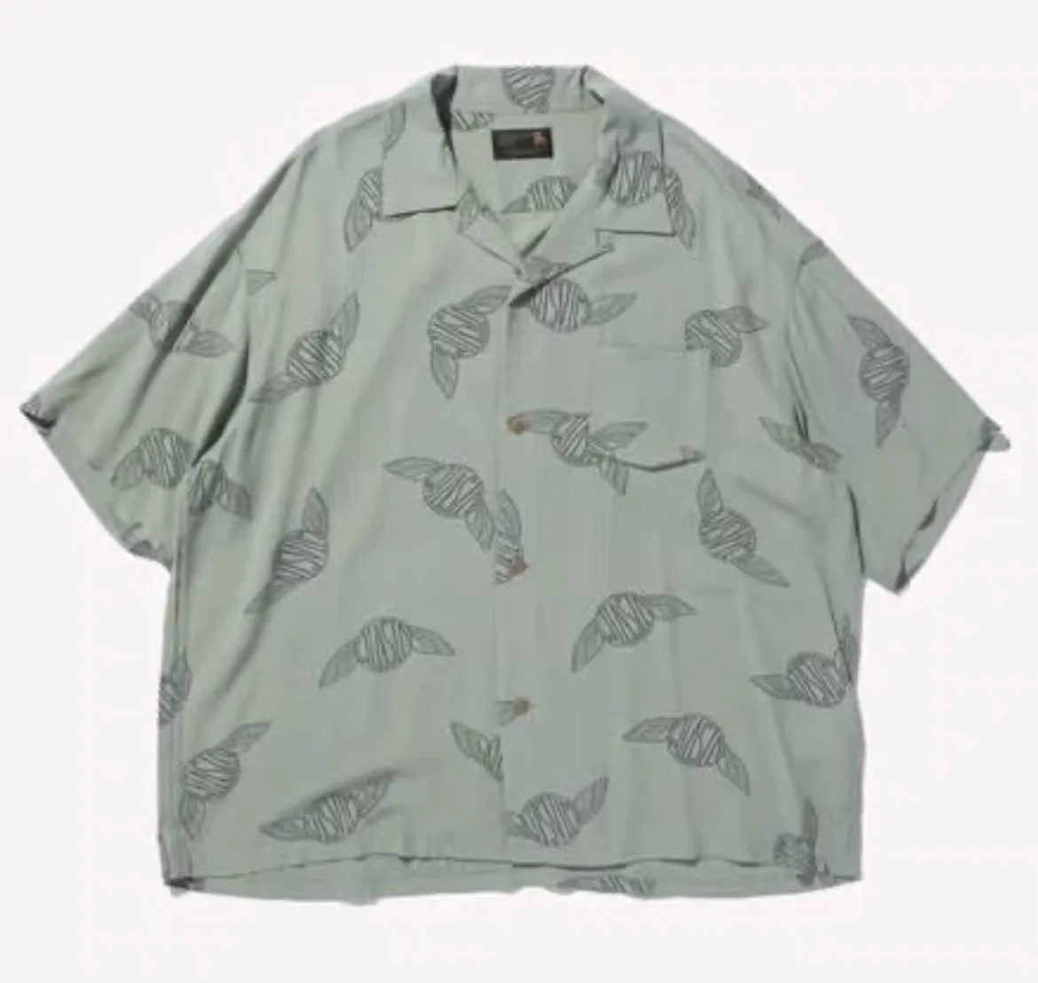 

VISVIM WALLIS SHIRT C/D wing print Hawaiian shirt