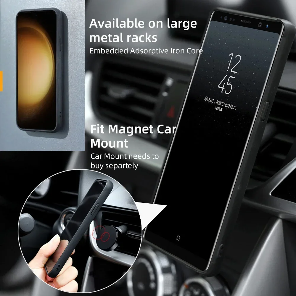 Magnetic Detachable Leather Wallet Phone Case for Samsung Galaxy S24 S20 S21 FE Note20 S22 S23 Ultra Plus Flip Soft Purse Cover