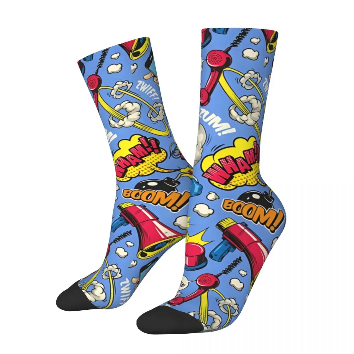 

Comic Book Graphics Socks Unisex Sock Funny Socks Men 3D Printed Casual Crazy Socks