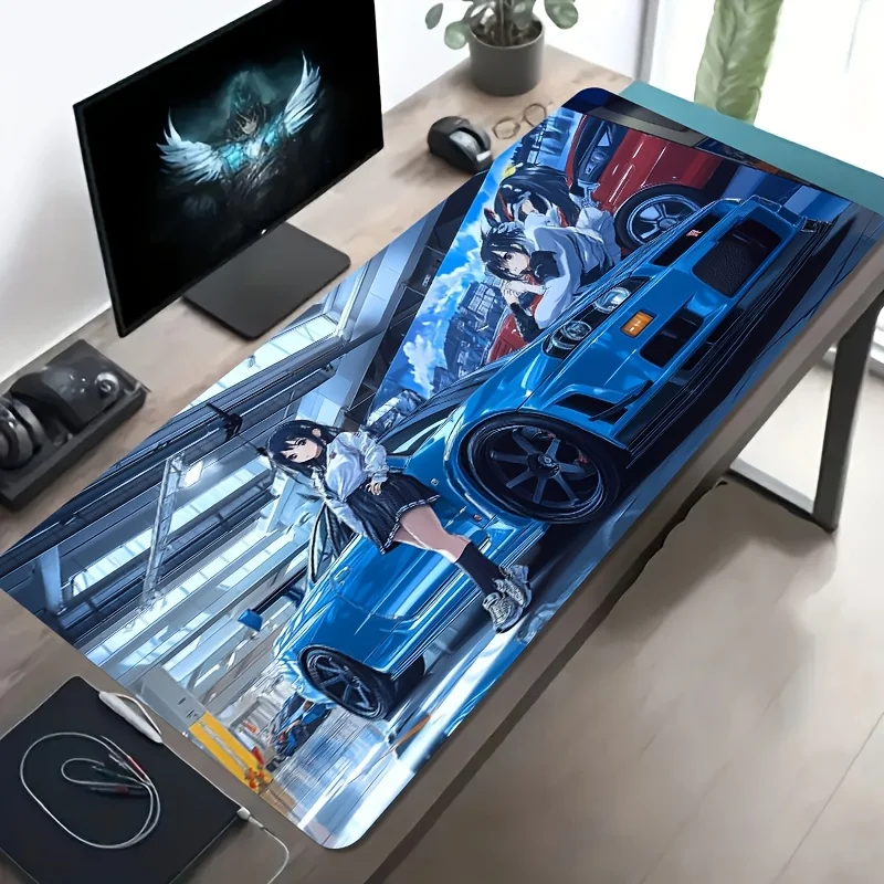mouse-pad-grande-para-jogos-carro-esportivo-azul-e-garota-anime-base-de-borracha-antiderrapante-e-lavavel-tapete-de-mesa-extragrande-para-decoracao-de-escritorio-e-pc