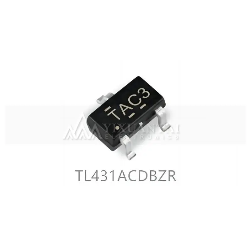 50pcs/Lot TL431ACDBZR Marking TAC3 V-Ref Adjustable 2.495V to 36V 100mA Automotive 3-Pin SOT-23 New