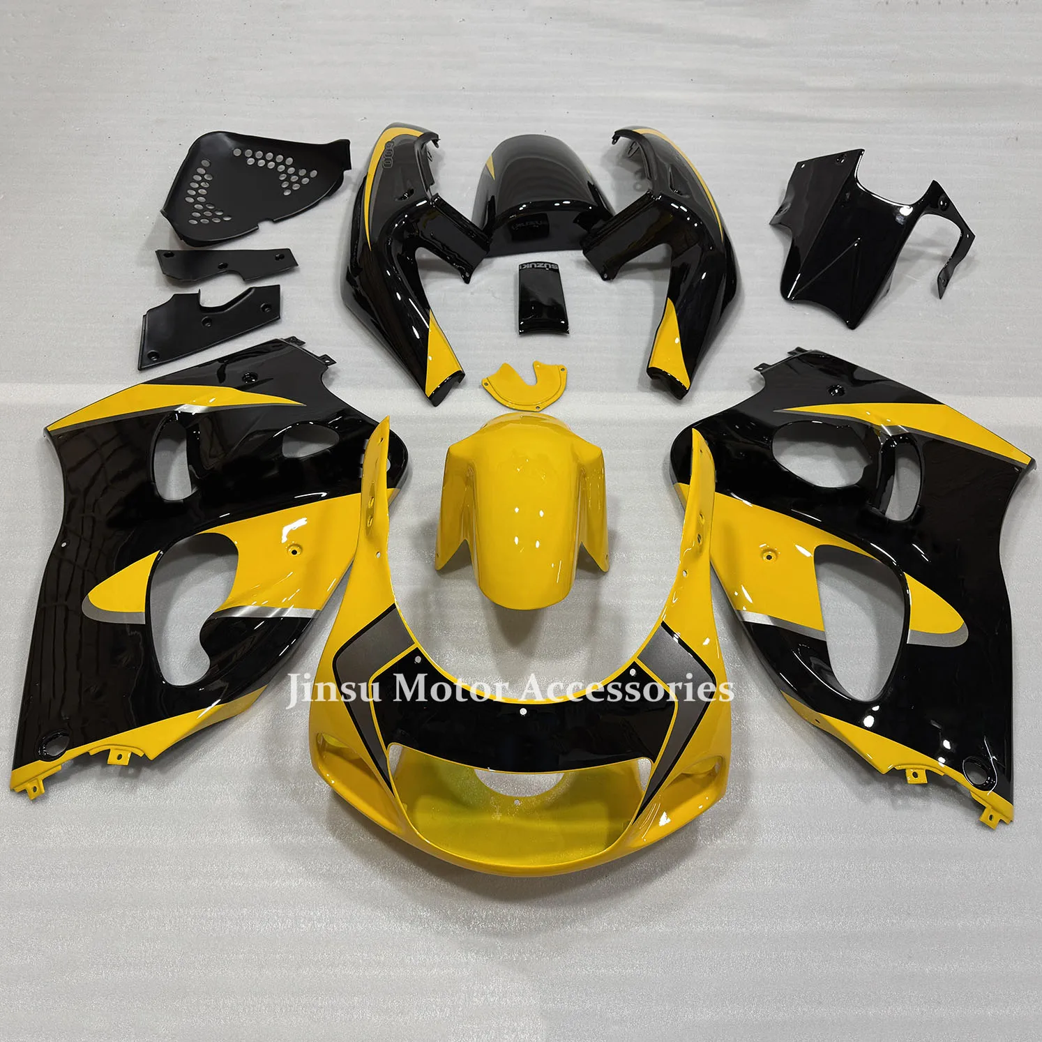 For GSXR600 SRAD 1997 1998 1999 2000 GSXR 600 Full Fairing Bodywork Kit GSXR 750 Premium Plastic Injection Molded Yellow