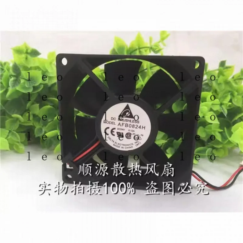BB  for  DELTA AFB0824H DC24V 0.12A 80*80*25MM 2-Wire Dual Ball Cooling Fan