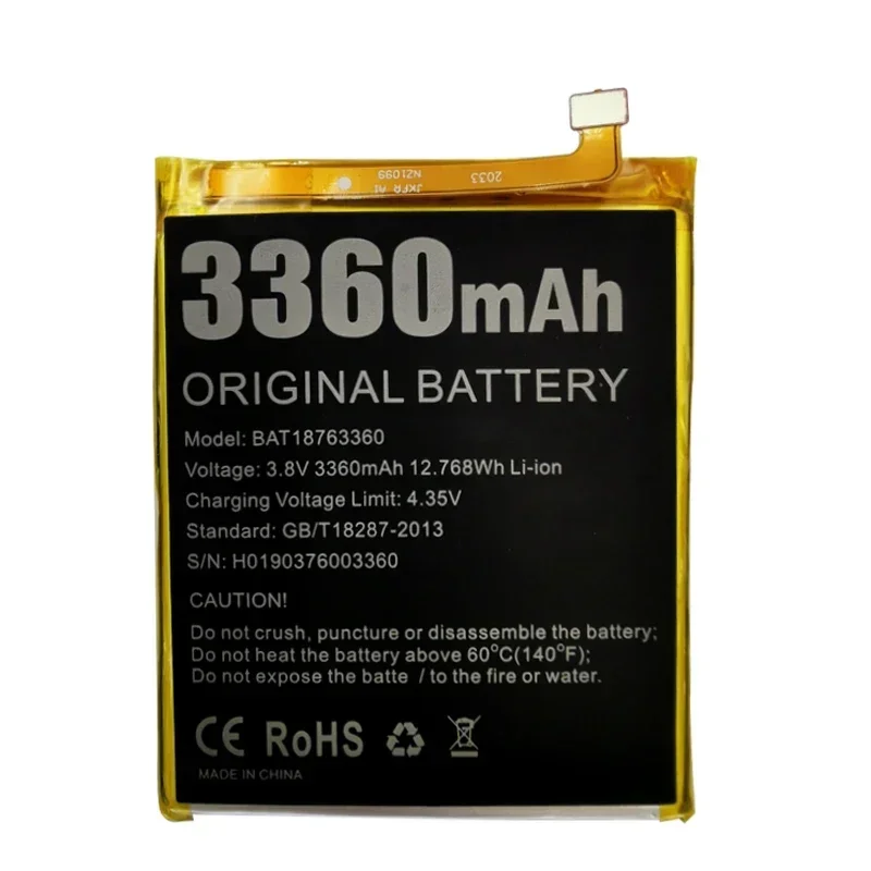 100% Original High Quality New 3360mAh Replacement Battery  For Doogee Y7 N10 Cell Phone Battery Batteries Bateria