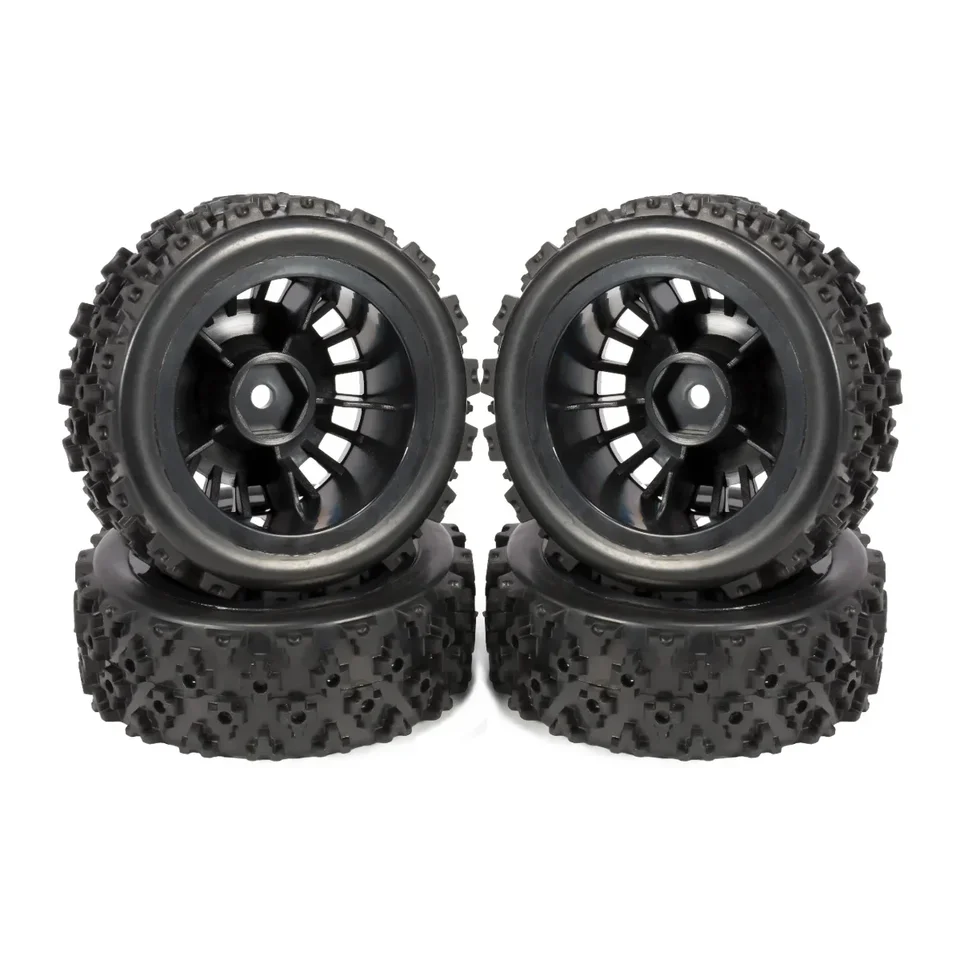 Zerone Pneus de roue RC 4pcs Pneus de Roue en Caoutchouc 114mm 1,9po