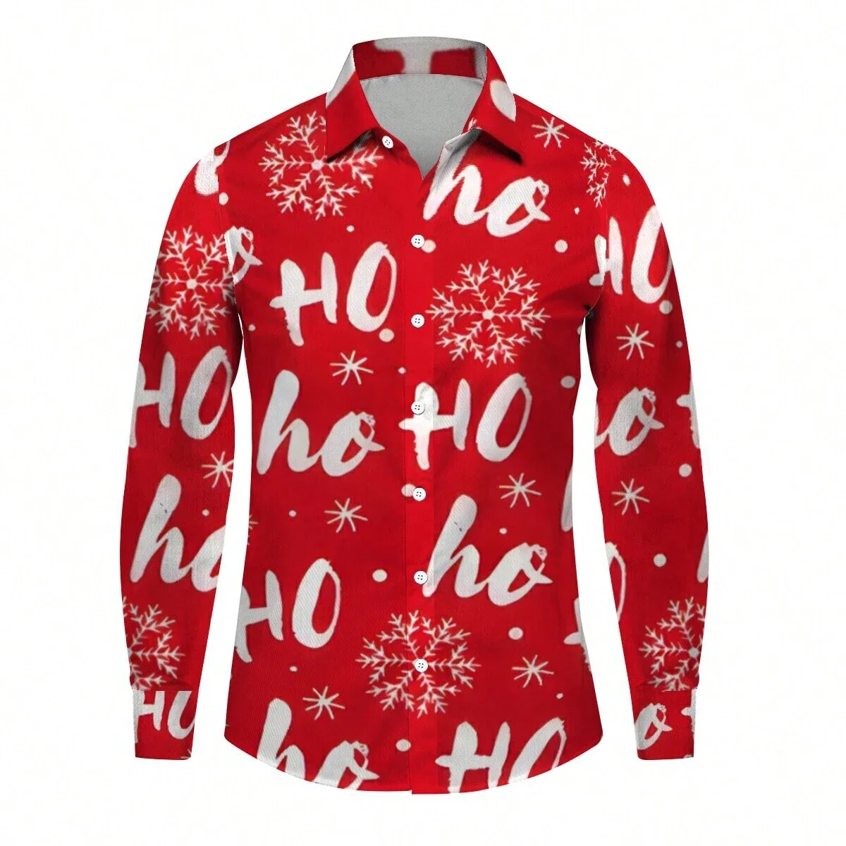 

Рождественский фестиваль, мужские красные рубашки с 3D принтами, рождественская рубашка с длинными рукавами и рисунком Санта-Клауса, модные мужские рубашки