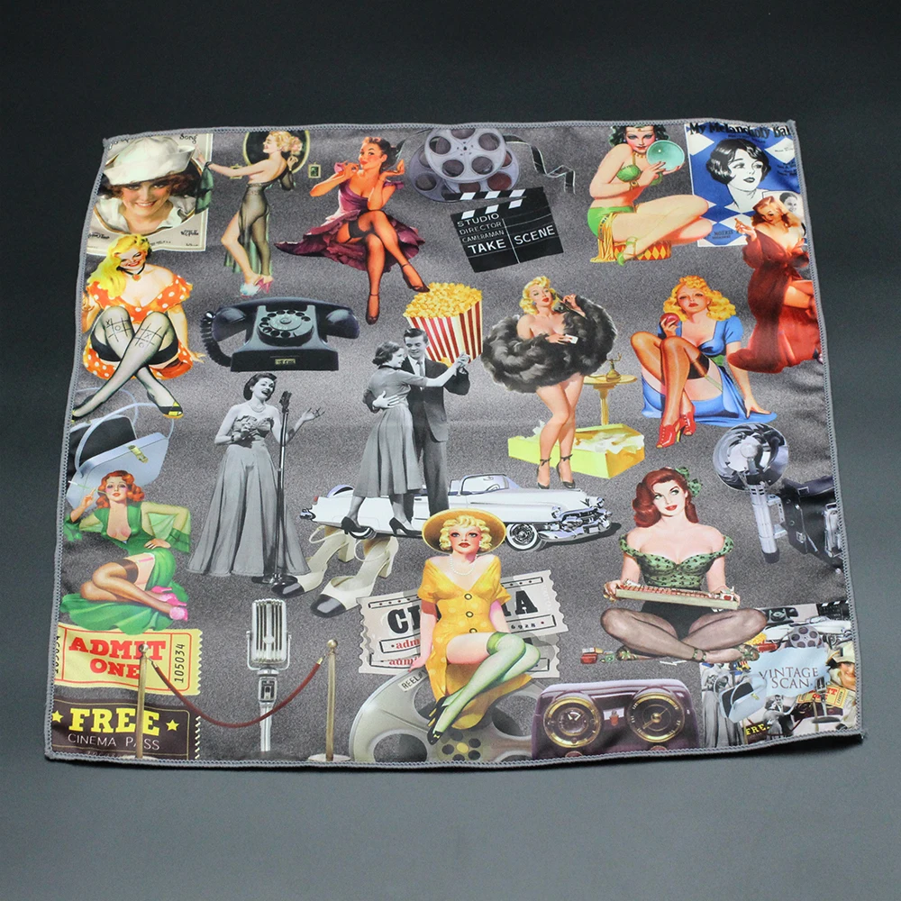 ชุดสูทผู้ชาย Pocket Square Western สหรัฐอเมริกาสไตล์ลําลองพิมพ์ผ้าเช็ดหน้าชุดสูทธุรกิจอย่างเป็นทางการอุปกรณ์เสริม