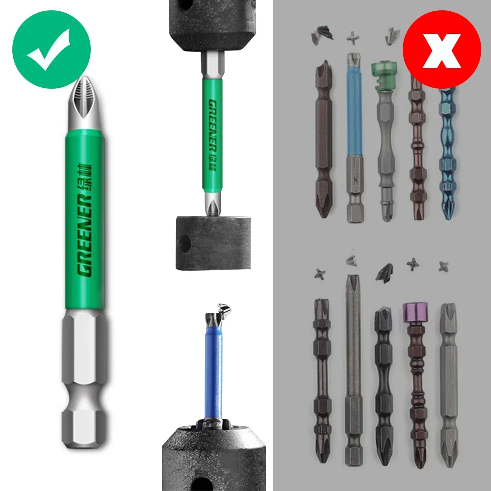 Electric Precision Screwdriver Set 25 50 65 70 90 150mm PH2 Anti Slip Magnetic Batch Head Cross High Hardness Hand Drill Bit