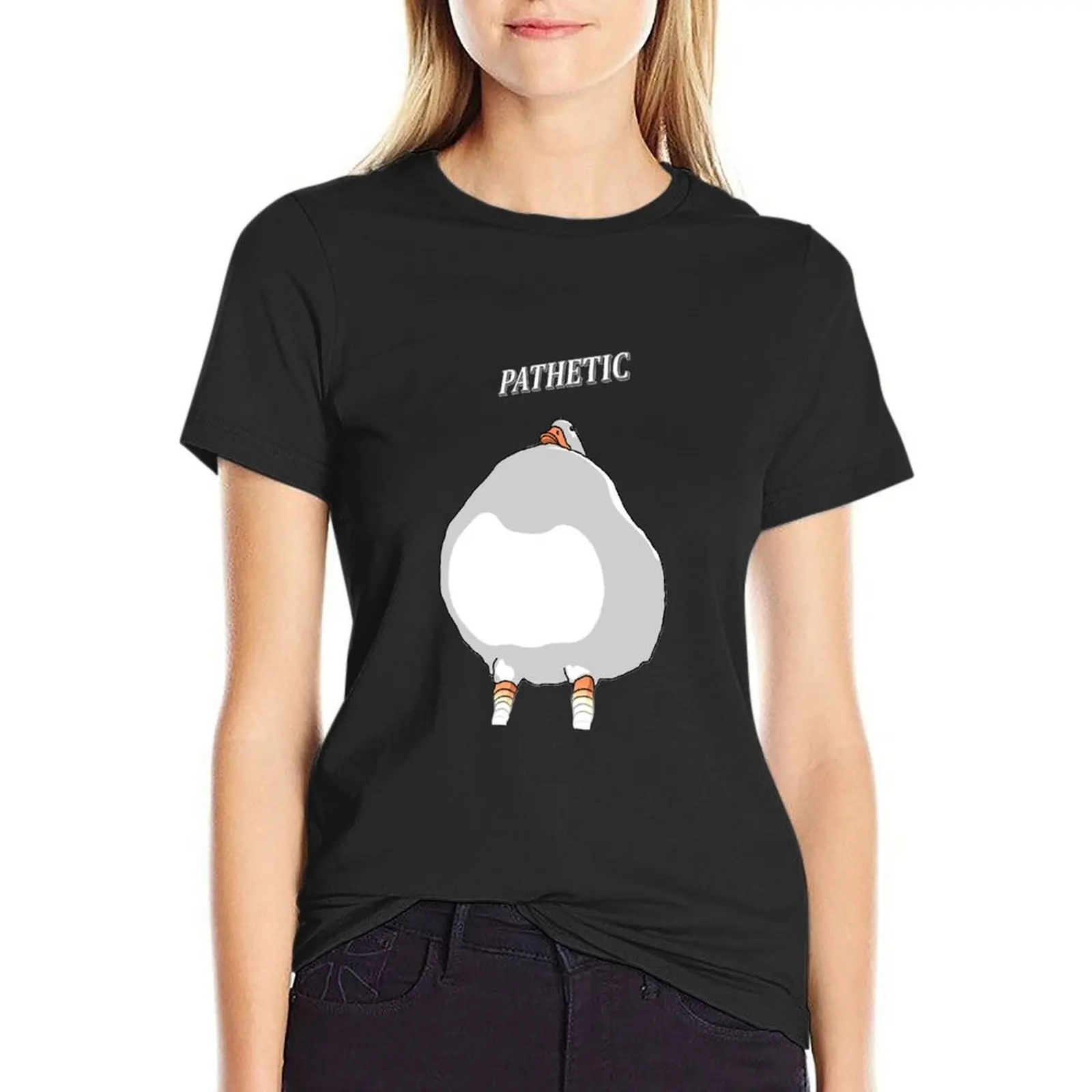 Duck Judges as Pathetic Dark T-Shirt shirts graphic tees Female clothing new edition t shirts for Women