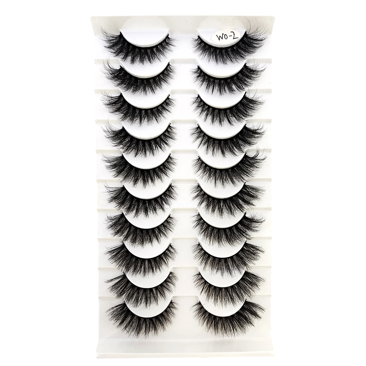 10 paia di ciglia per gatti, soffici e sottili, ricci, effetto piuma naturale, leggere e flessibili con ciglia finte