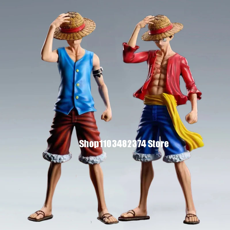 Anime Luffy Two Years Later Statue GK One Piece Figure Straw Hat Monkey D Luffy Action Figures Pvc Collection Model Toy Gifts