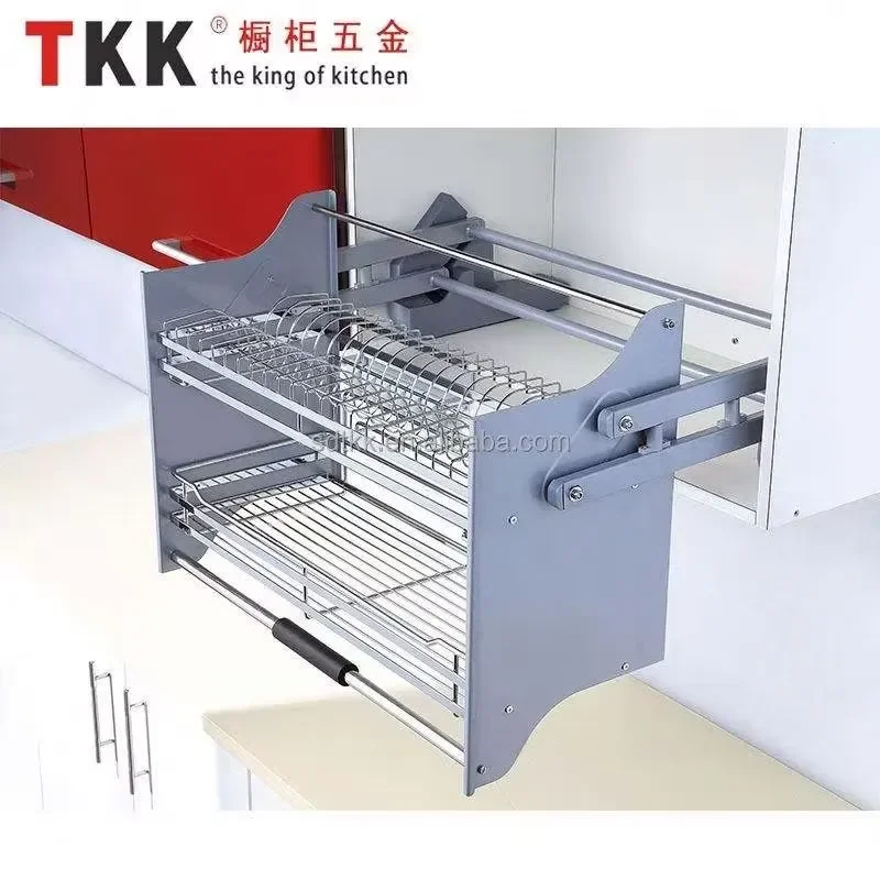 TKK Modern Kitchen Cabinet Pull Out Basket Multifunctional Hardware Storage Rack for Drawer Organization Space Saving