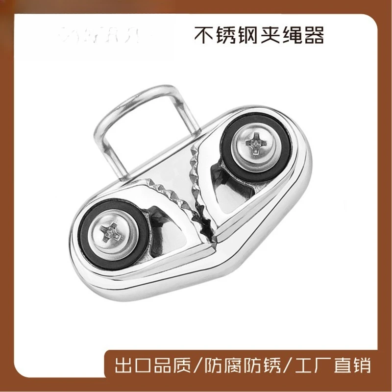 Stainless Steel Snatch Block Rope Clamp 68x35mm Pulley Rigging Fitting for Boat Yacht Marine Hardware