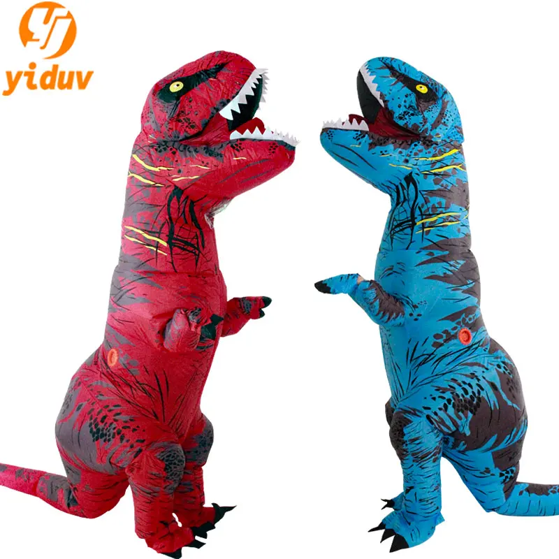 T-rex Inflatable Suit Tyrannosaurus Dinosaur Costume Adult Kids Role-playing Fancy Halloween Carnival Performance Party Mascot