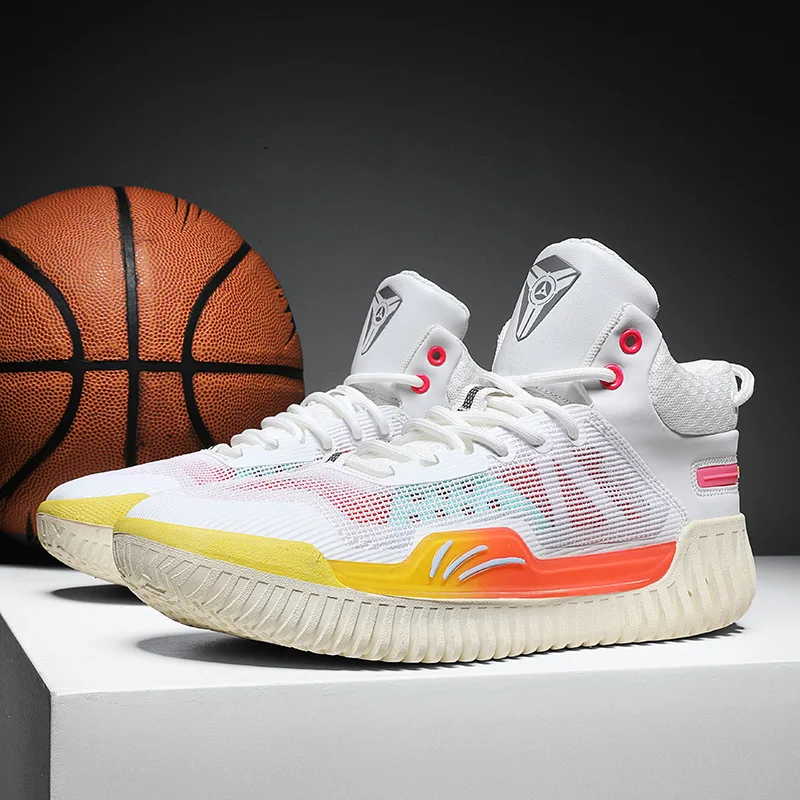 

Ultra Breathable Kids Gym Sneakers Air Flow Mesh Durable Reinforced Mesh Men's Basketball Shoes Comfort Running Sneakers for Men