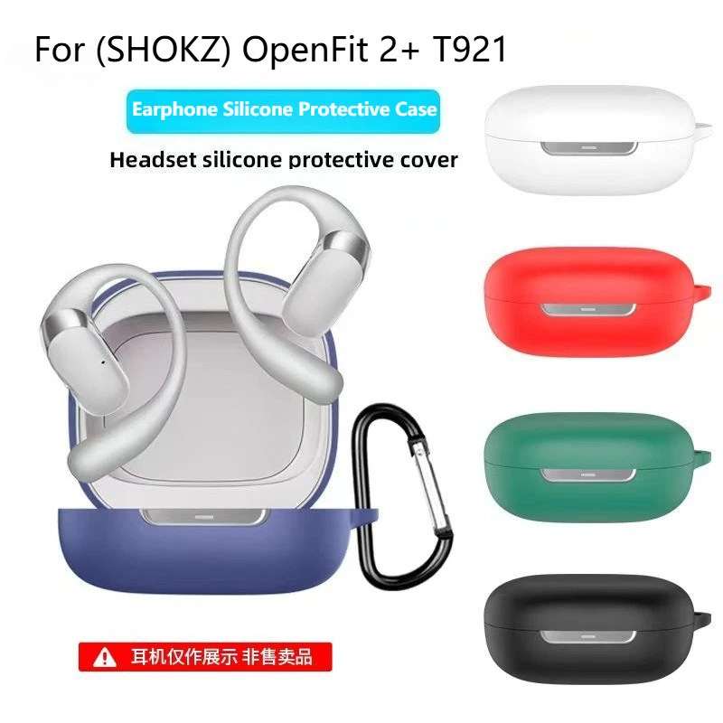

Shockproof Dustproof Silicone Case For SHOKZ OpenFit 2+ T921 - Full-Protection Earbuds Charging Case Cover
