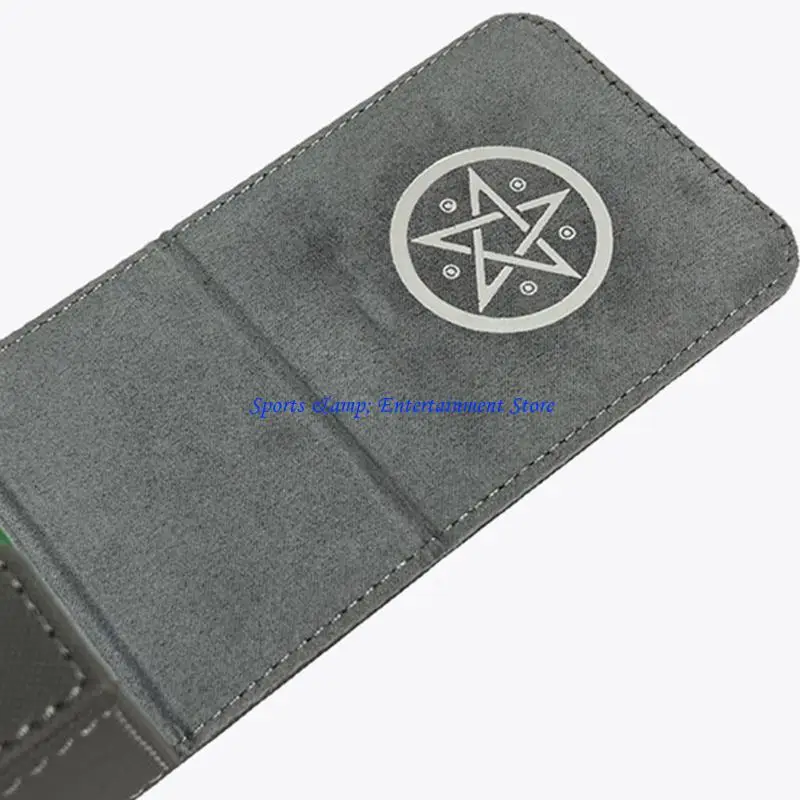 G7NF Secure Closure Tarots Card Holder PU Leather Travel Organizers Box