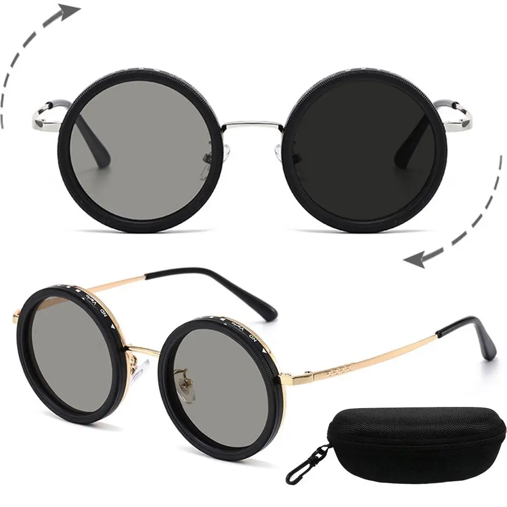 New ND2-400 Adjustable Dimming Glasses 9 Level UV400 Fishing Sunglasses ND Filter Eyewear Driving