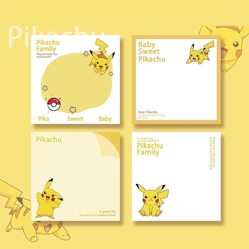 

24pcs/ лот Kawaii Pokemon Memo Pad Sticky Notes Stationery Label Notepad Planner Sticker школьные принадлежности почтового отделения