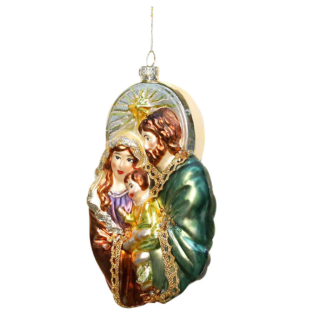 

Holy Christmas Tree Ornaments Hanging Home Decor Scene New Year Pendant Decorations for Mini Holiday