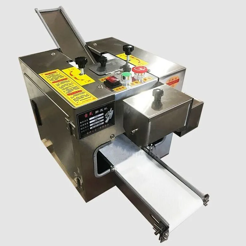 

Commercial Wonton Dumpling Wrapper Maker Machine Round Dumpling Skin Dough Slicer Rolling Press Making Square