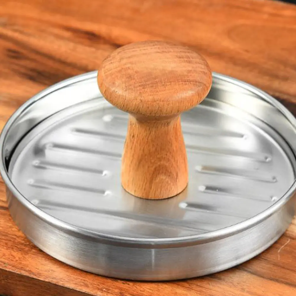 

Stainless Steel Burger Presser Meat Mold Patty Maker Easy Clean Non Stick Vegetarian Diet Tool Kitchen Bar Supplies