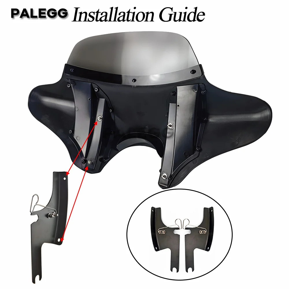 Batwing Fairing Road King Fairing Windshield For Harley Touring Road King FLHR 1994-2023 Road King Special FLHRXS 2017-2025 view 5
