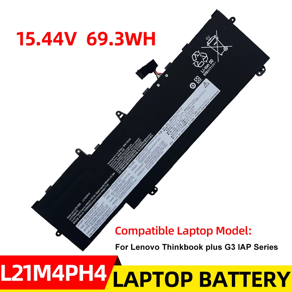 

New L21M4PH4 15.44V 4488MAH 69.3WH Laptop Battery For Lenovo Thinkbook plus G3 IAP Series
