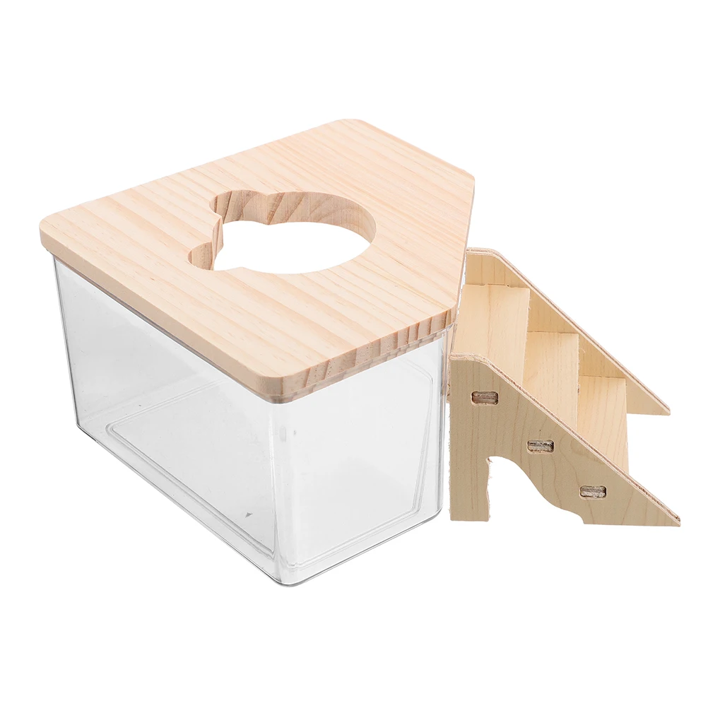 

1Set Large Transparent Hamster Sand Bath Box Dual-Use Toilet Easy Clean Dust Bath Accessories for Small Pets Hamster Accessories