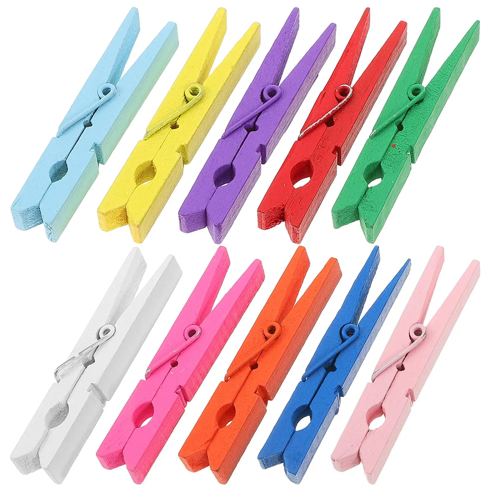 

Clip Wooden Mini Clip Wooden Photo Clip Candy Color Clip Snacks Clip Wood