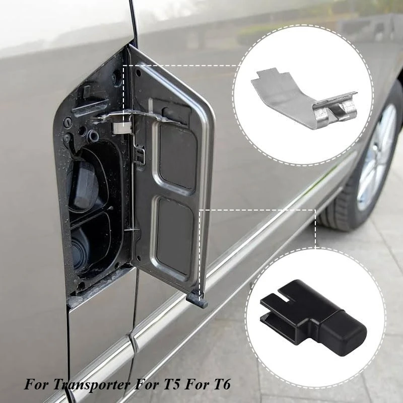 

2pcs Car Fuel Filler Flap Stop Cap LEAF SPRING Repair Kit 7H0809948 7H0809932 For Transporter For T5 For T6