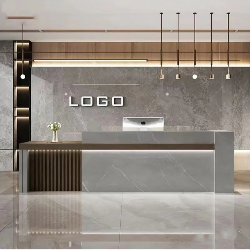 Custom. Retail Store Cashier Beauty Hair Room Reception Desk Bar Nordic Fairdressing Room Paint Lounger