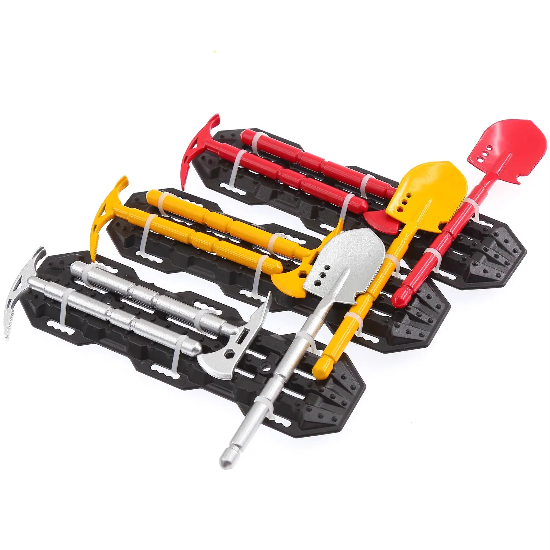 1/8 1/10 Remote Control Car Outdoor Toy Nylon Escape Board Shovel Axe and Metal Shovel Simulation Car Model Decoration